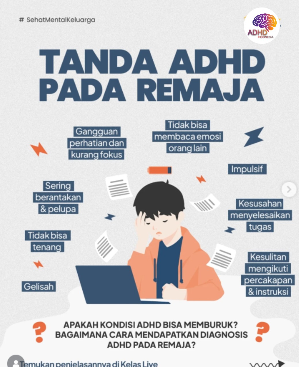 Screening ADHD Non-Diagnostik: Edukasi Awal bagi Orang Tua di Kabupaten Tanah Datar